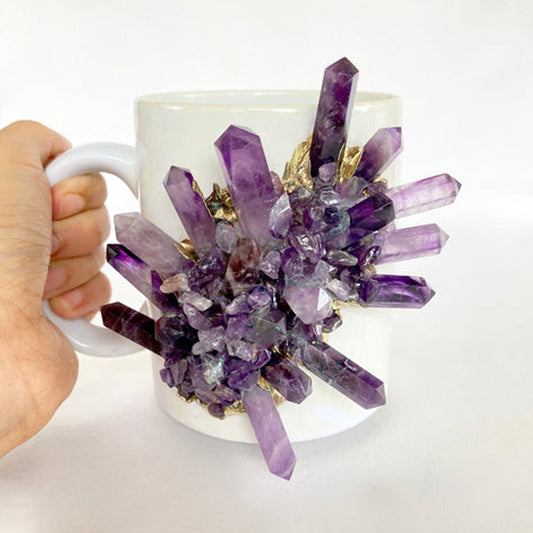 Spikes - Set of 2 White Ceramic Mugs-1