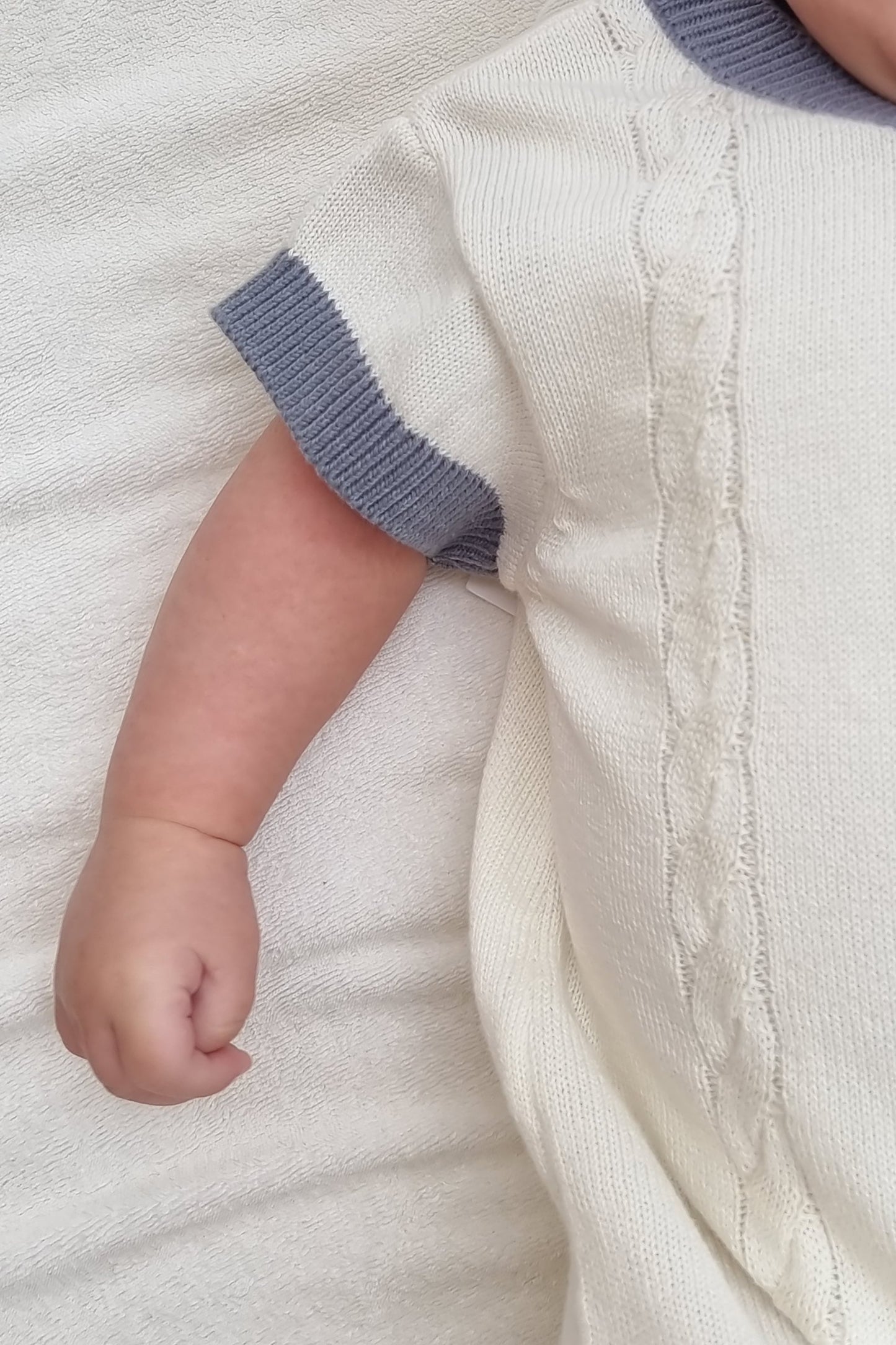 Organic Cotton Knitted Newborn Summer Romper