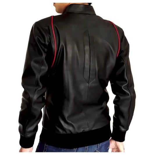 Slim Fit Leather Biker Jacket
