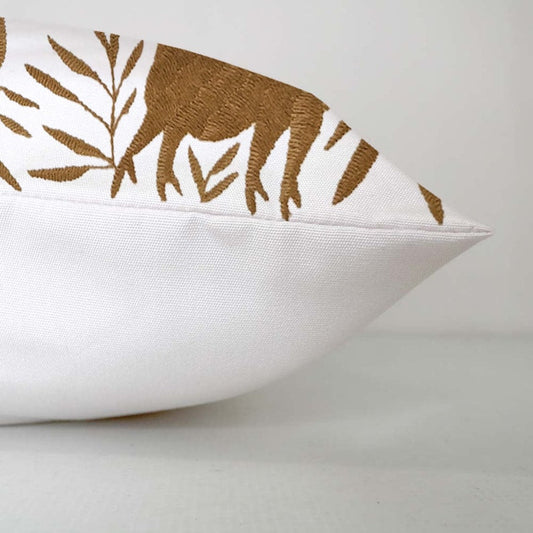 Set of 4 | Mexican Decorative Cushion Covers | Otomi Design Covers | Cotton Linen Fabric | Embroidered | With OR Without Insert-1