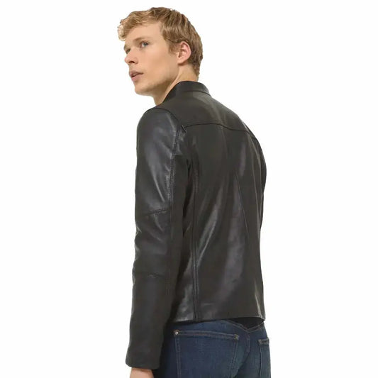Men’s Classic Black Leather Jacket