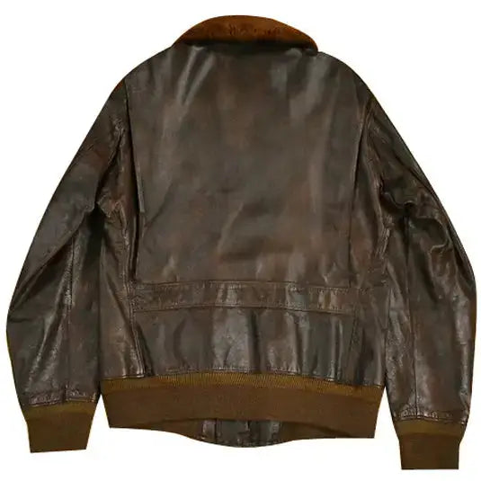 Men’s Leather G-1 Style Vintage Bomber Jacket