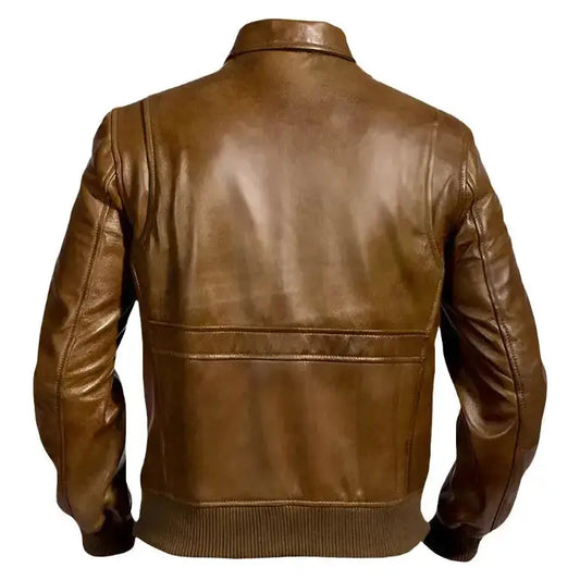 Men’s Traditional Brown Leather Jacket