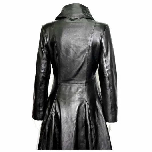 Women’s Midnight Black Leather Coat