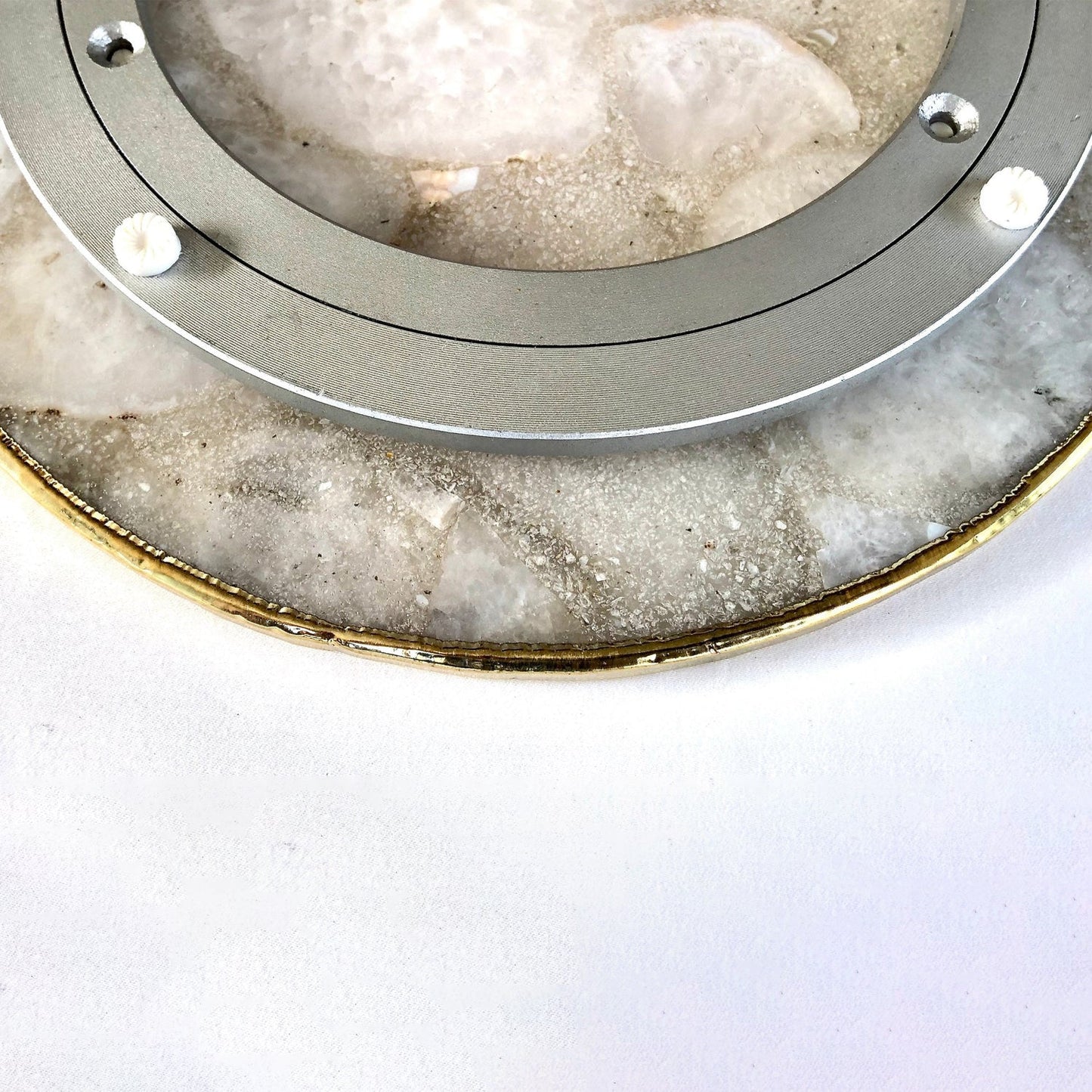 Amethyst Agate LazySusan | Countertop | Turntable | Centrepiece |-1