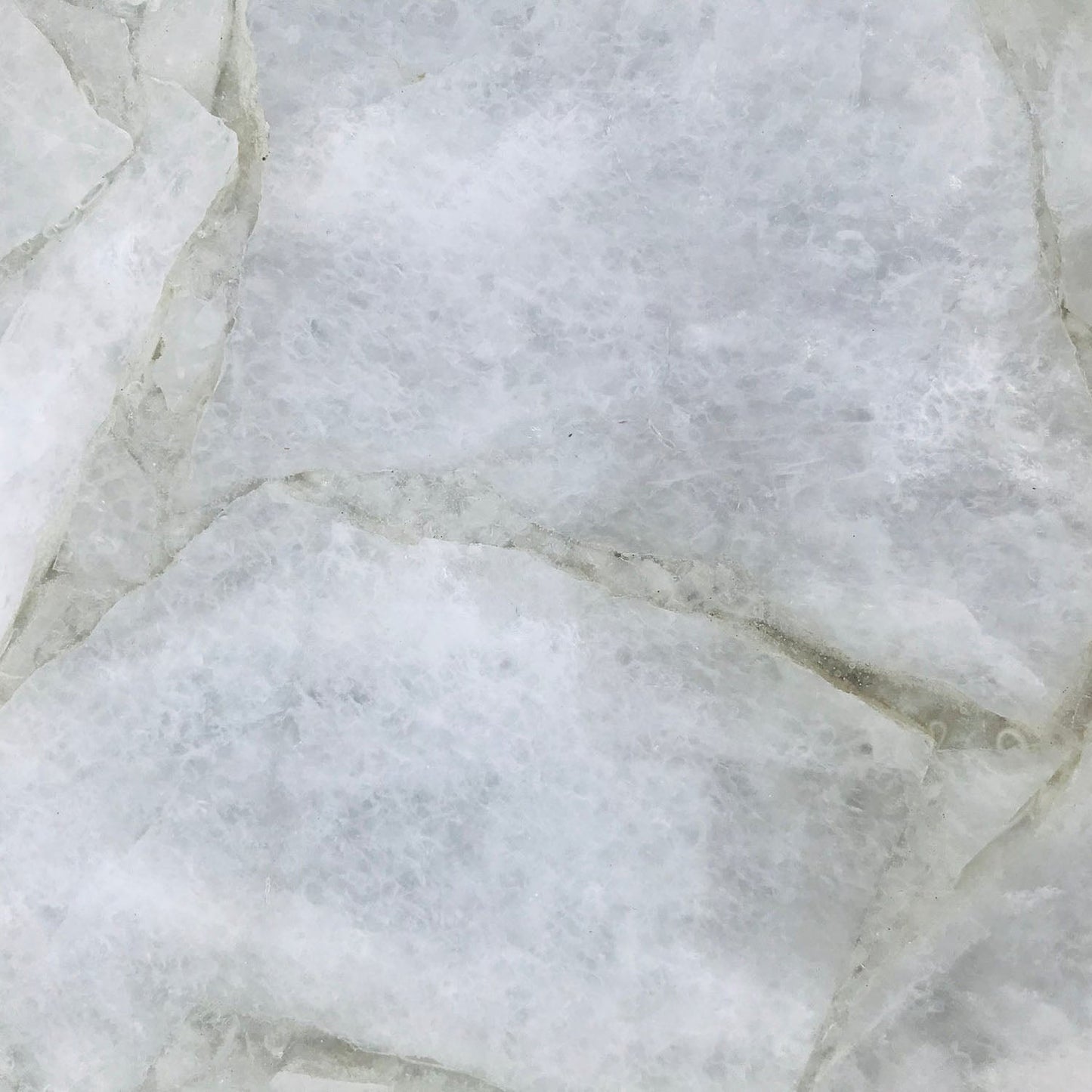 White Agate Round Edge Side/Coffee Table-2