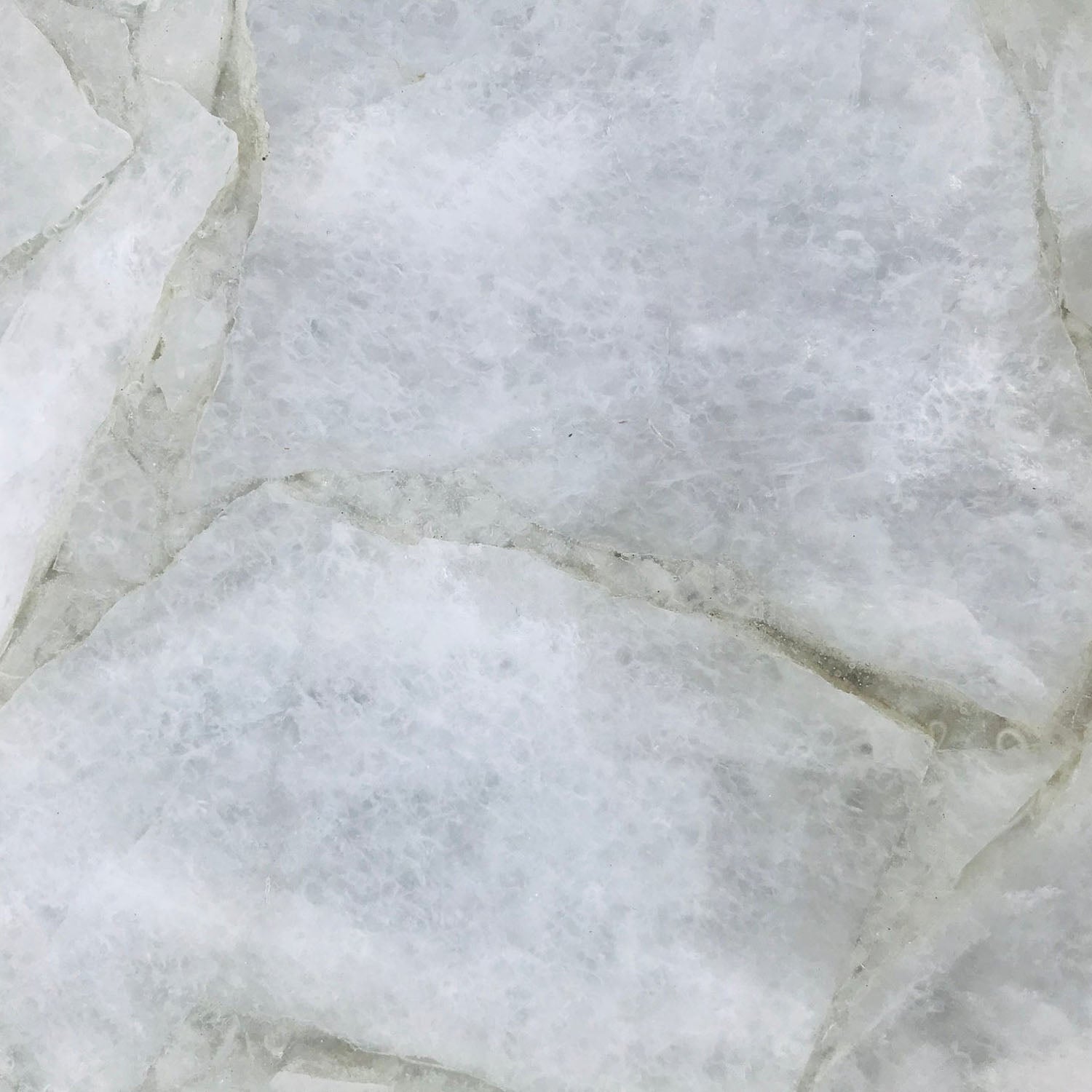 White Agate Round Edge Side/Coffee Table-2