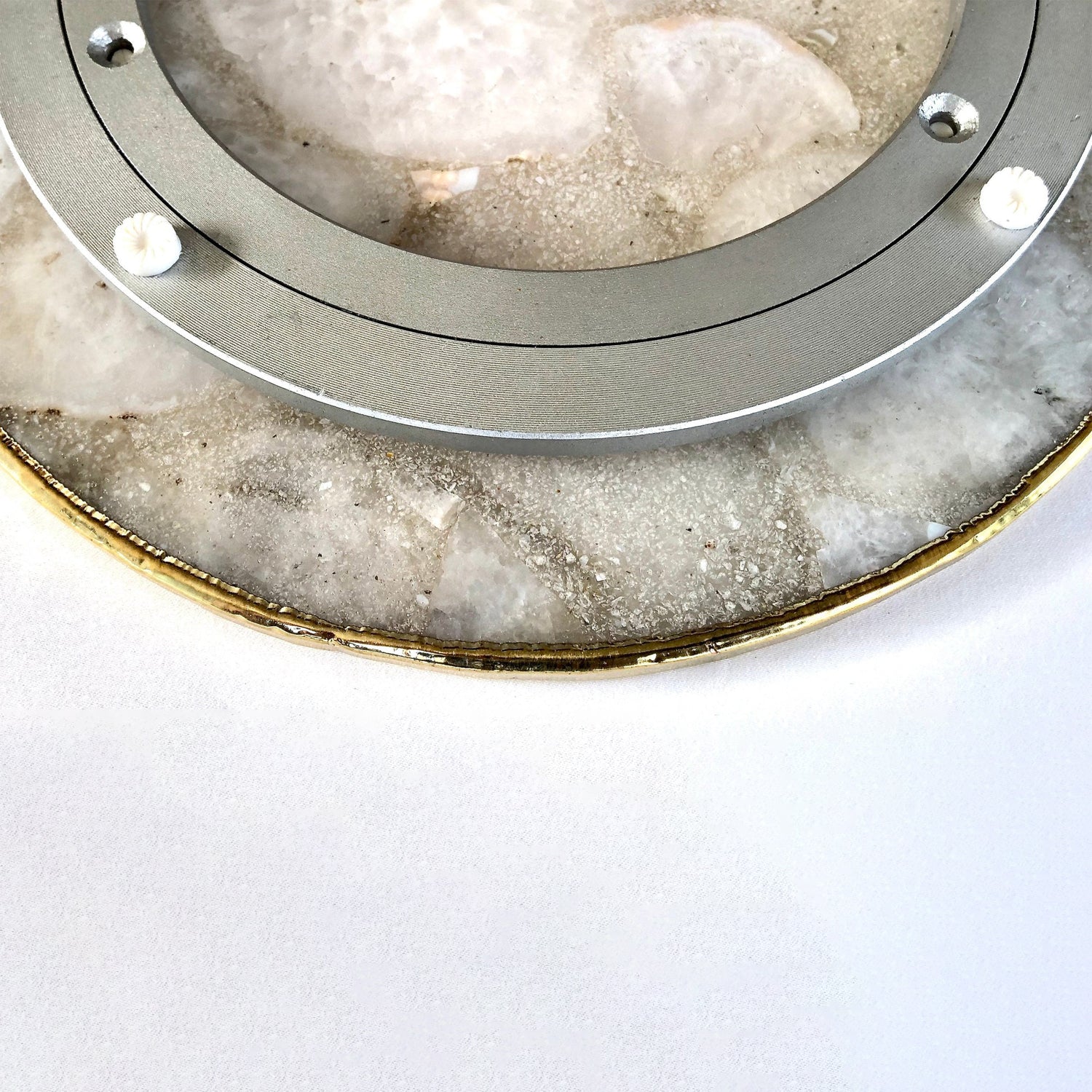 Black Agate LazySusan | Countertop | Turntable | Centrepiece |-4