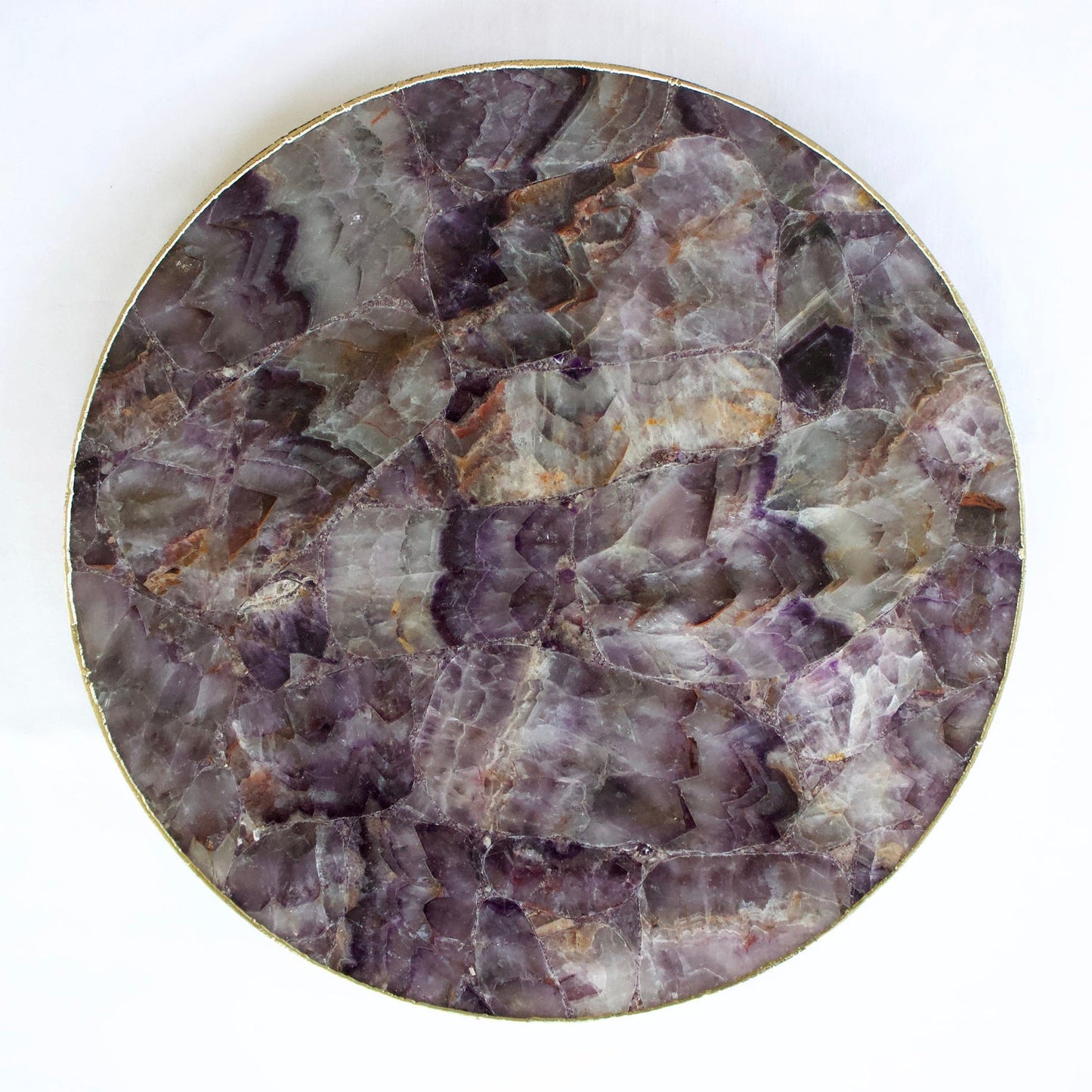 Amethyst Agate LazySusan | Countertop | Turntable | Centrepiece |-0