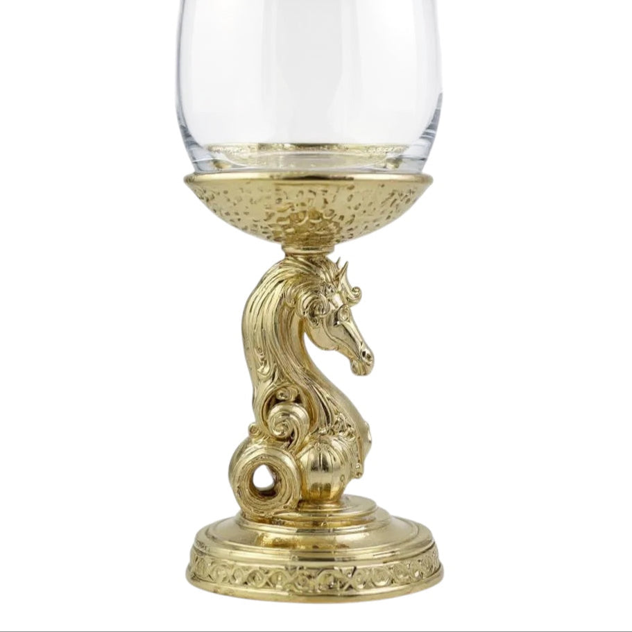 Set of 2/Set of 4 - Knight Wine Glasses-3