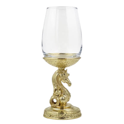 Set of 2/Set of 4 - Knight Wine Glasses-2