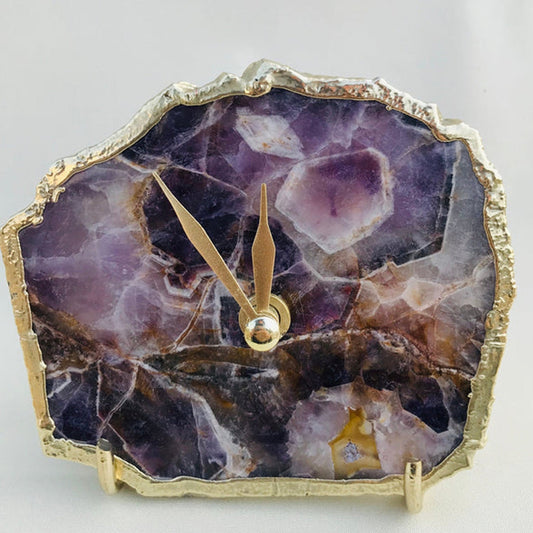 Amethyst Desk/Wall Clock/Personalised Momento-0