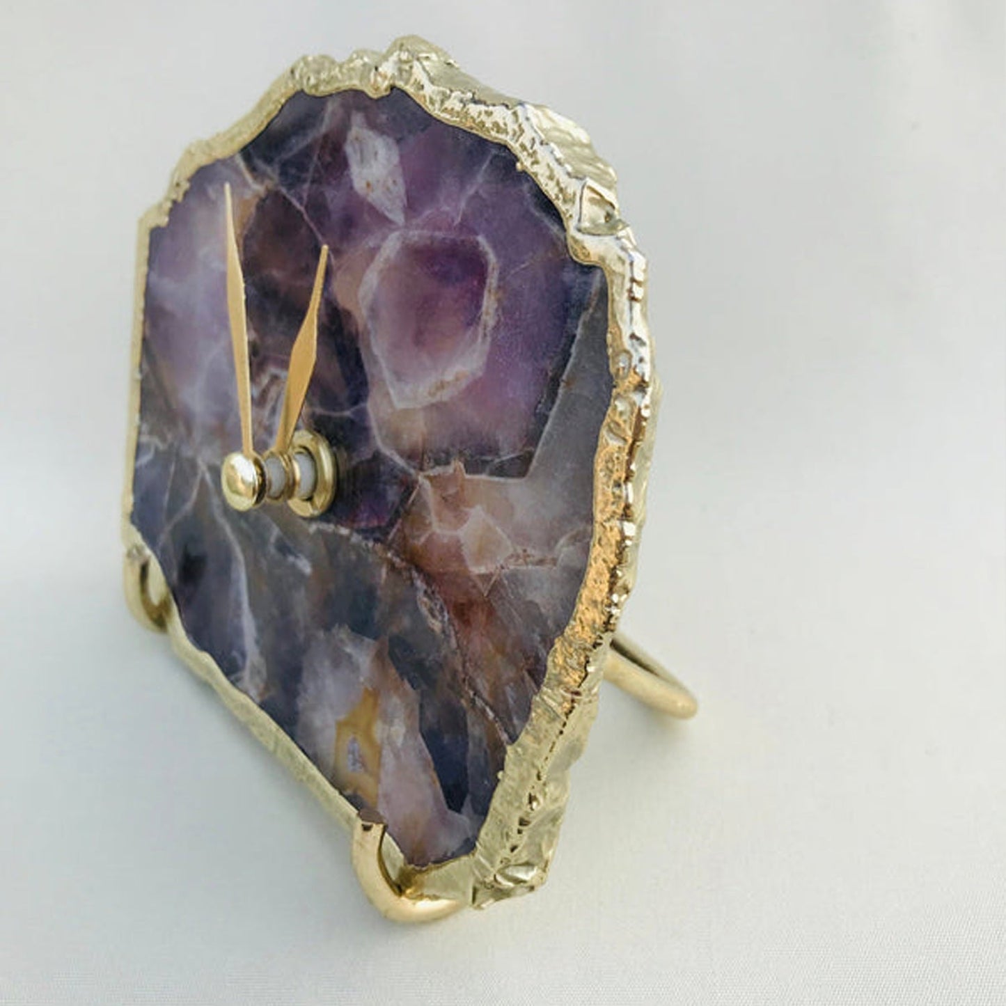 Amethyst Desk/Wall Clock/Personalised Momento-1