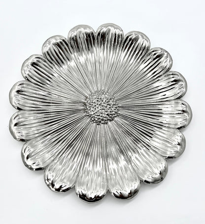 Sunflower Decorative Tray – Electro-formed Flower Jewellery Dish | Gold, Silver, Antique Finish | Flower Inspired Home Accent-5