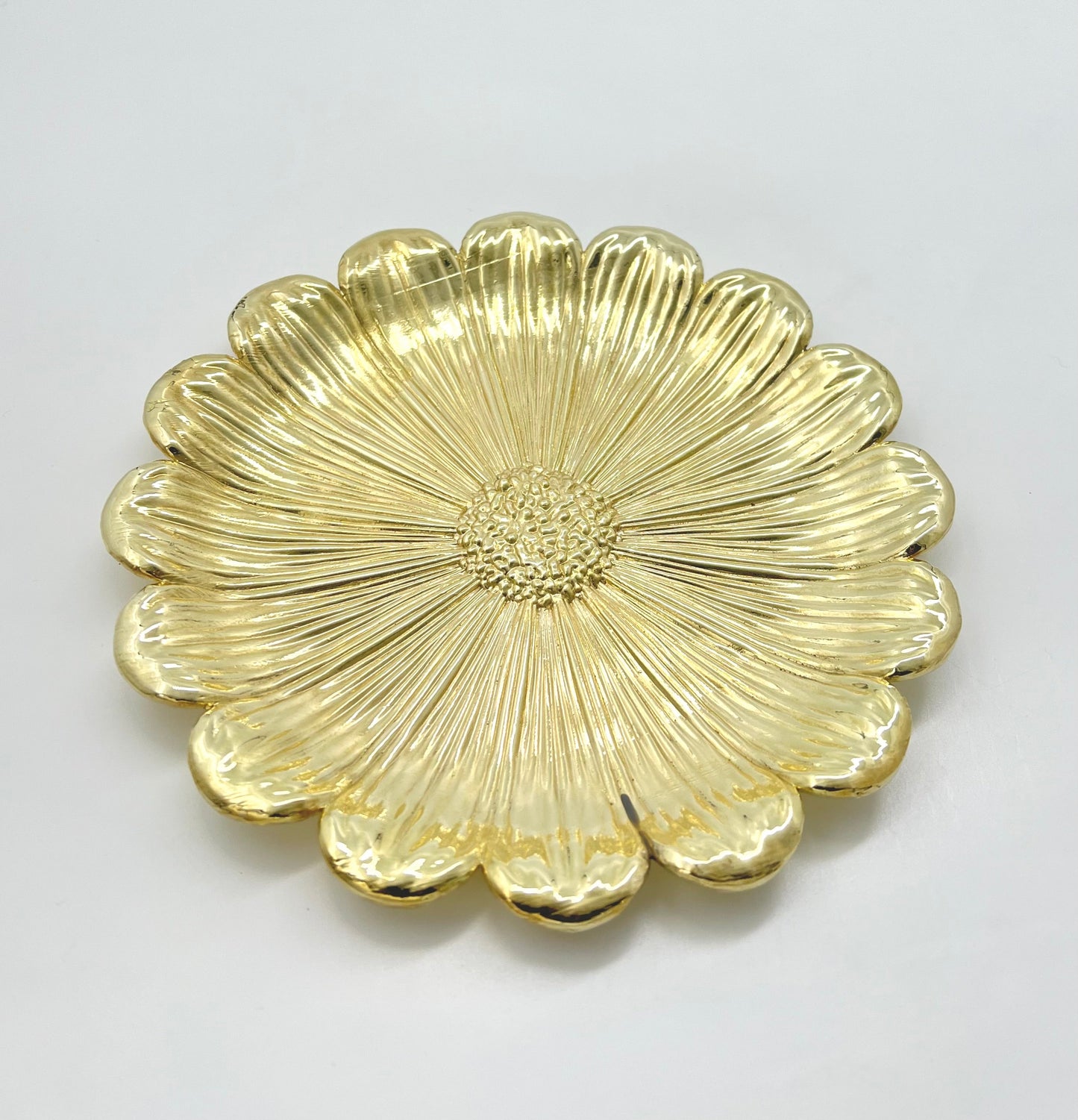 Sunflower Decorative Tray – Electro-formed Flower Jewellery Dish | Gold, Silver, Antique Finish | Flower Inspired Home Accent-6