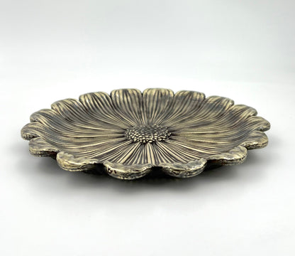 Sunflower Decorative Tray – Electro-formed Flower Jewellery Dish | Gold, Silver, Antique Finish | Flower Inspired Home Accent-4
