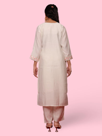 Women's Cotton Rayon Kurta-Pant, and Dupatta Set