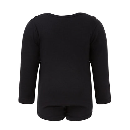 Black Onesie with Green Elements