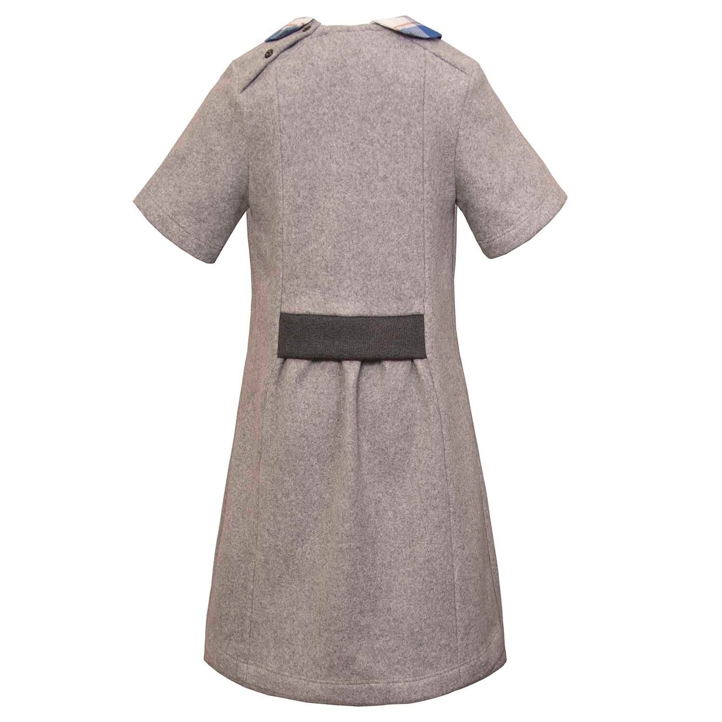 Kids Grey Fleece A-Line Dress