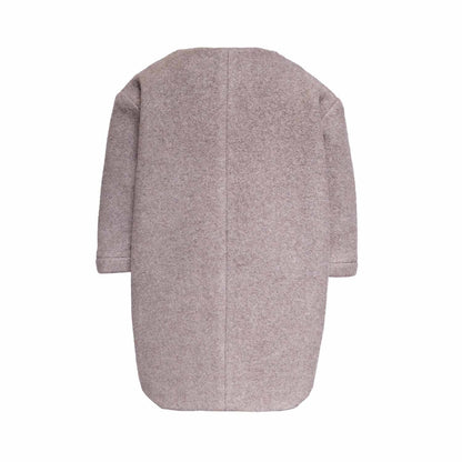 Beige Cotton Fleece Hoodie for Baby