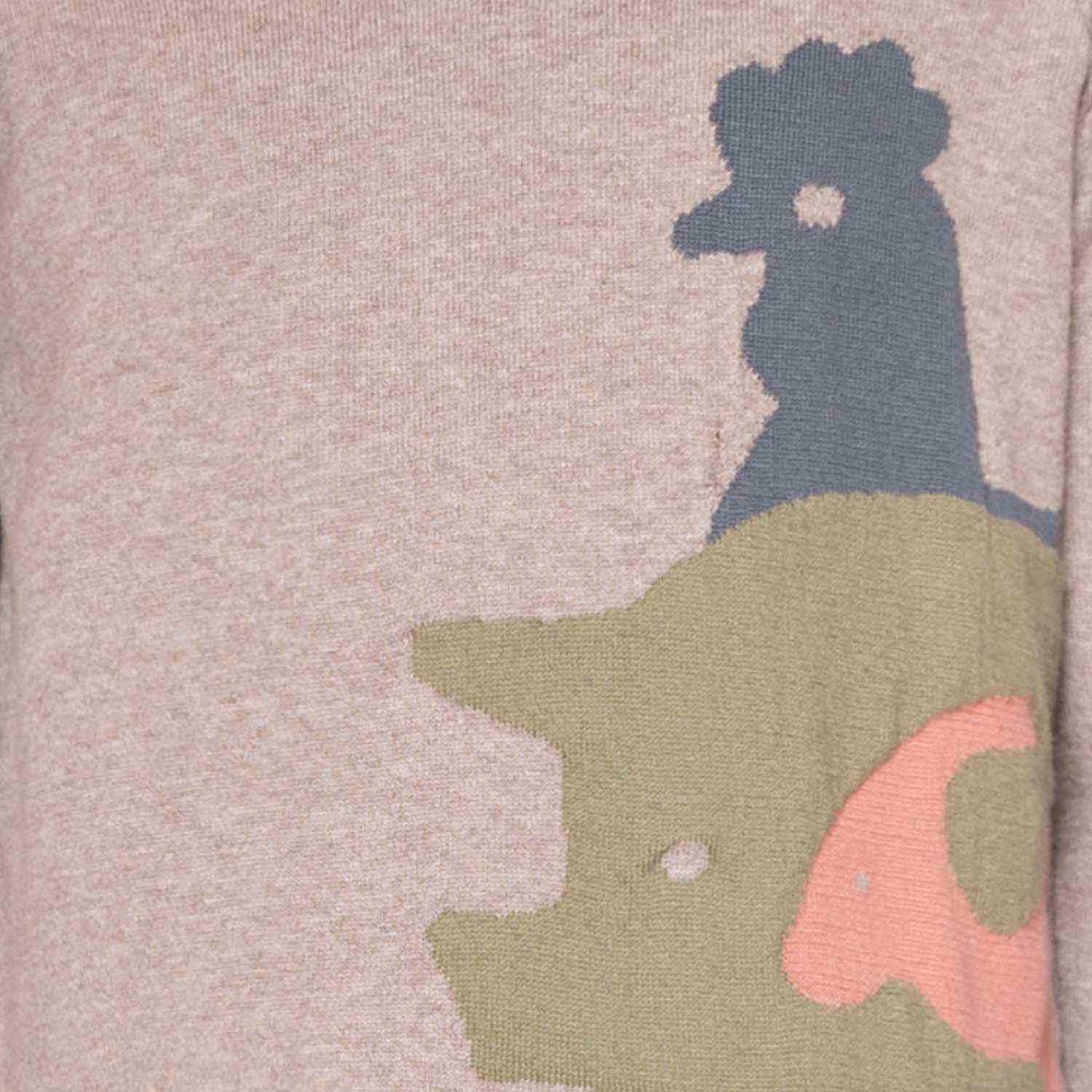 Beige Knitted Kids Sweater