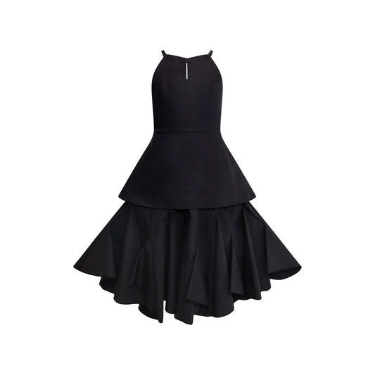 Zero Waste Girls Black Dress