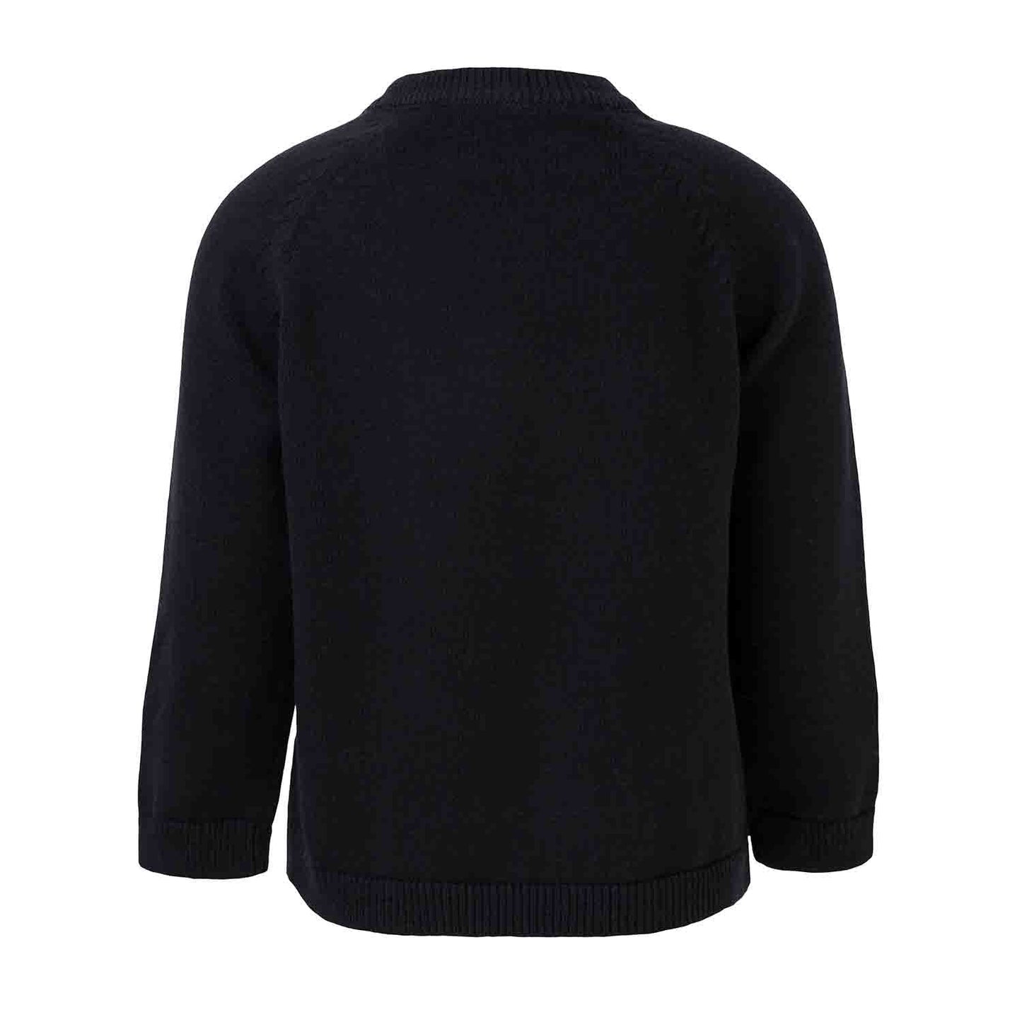 Knitted Baby Black Sweater with Orangutan