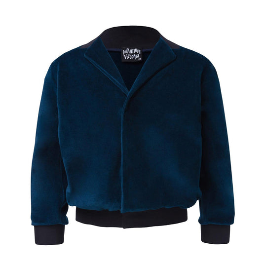 Petrol Bluel Velvet Blazer
