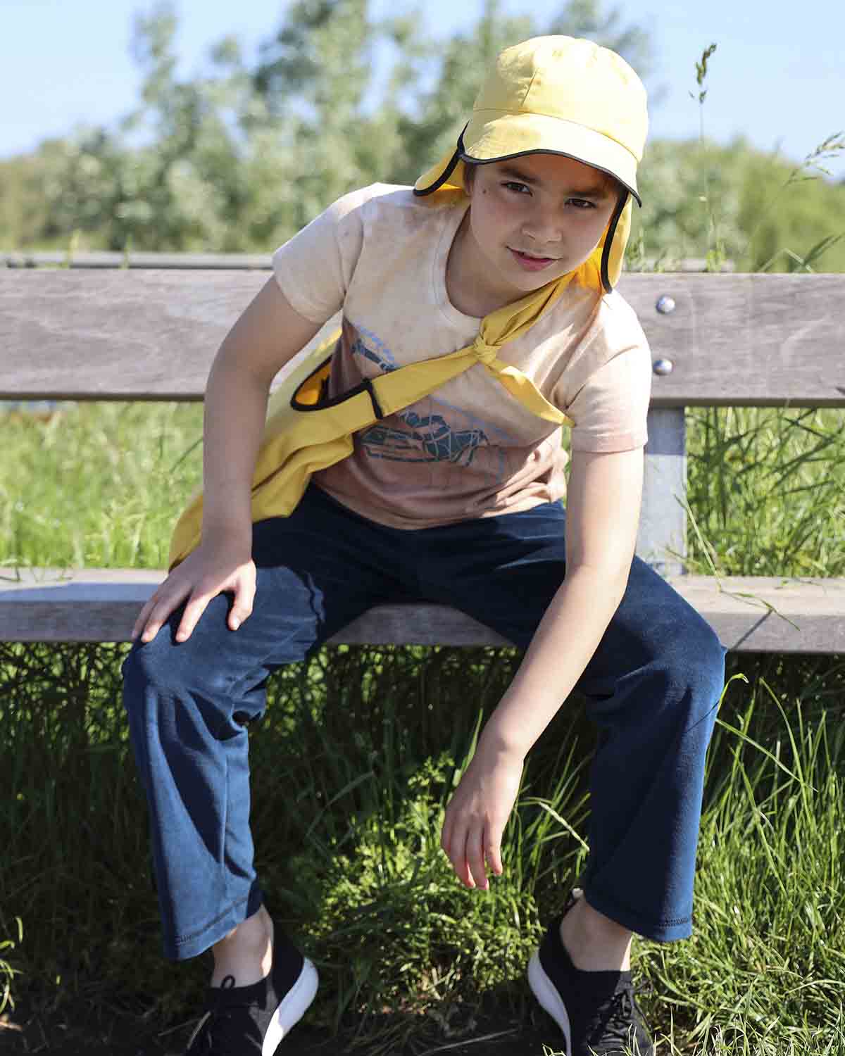 Kids' Royal Blue Velvet Pants