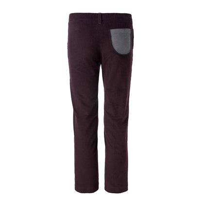 Kids Bordeaux Velour Pants