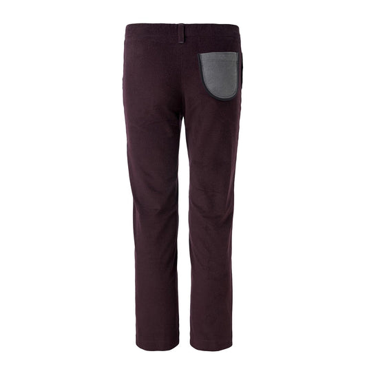 Kids Bordeaux Velour Pants