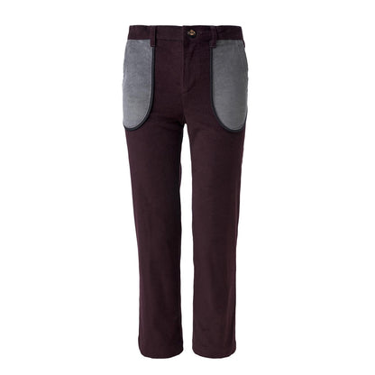Kids Bordeaux Velour Pants