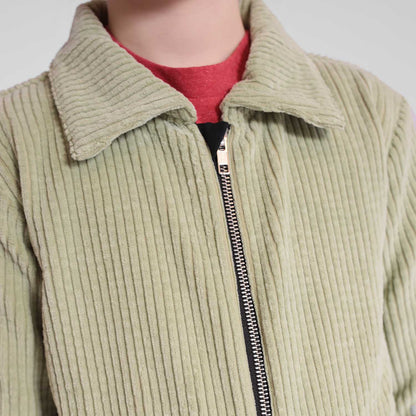 Velvet Green Jumpsuit for Kids