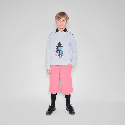 Pink Boys and Girls Bermuda Shorts
