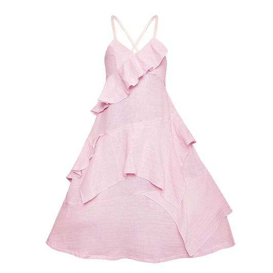 Light Pink Flower Girls Dress