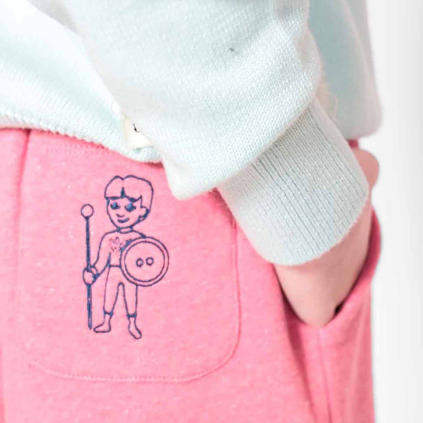 Pink Boys and Girls Bermuda Shorts