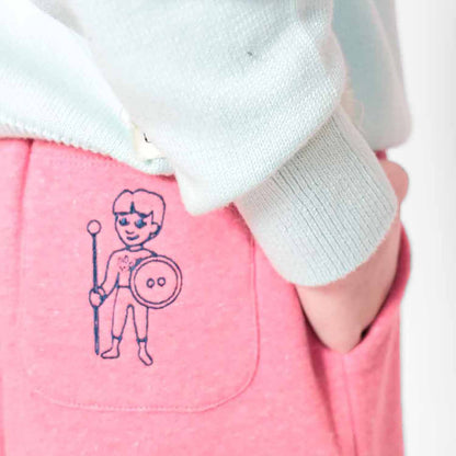 Pink Boys and Girls Bermuda Shorts