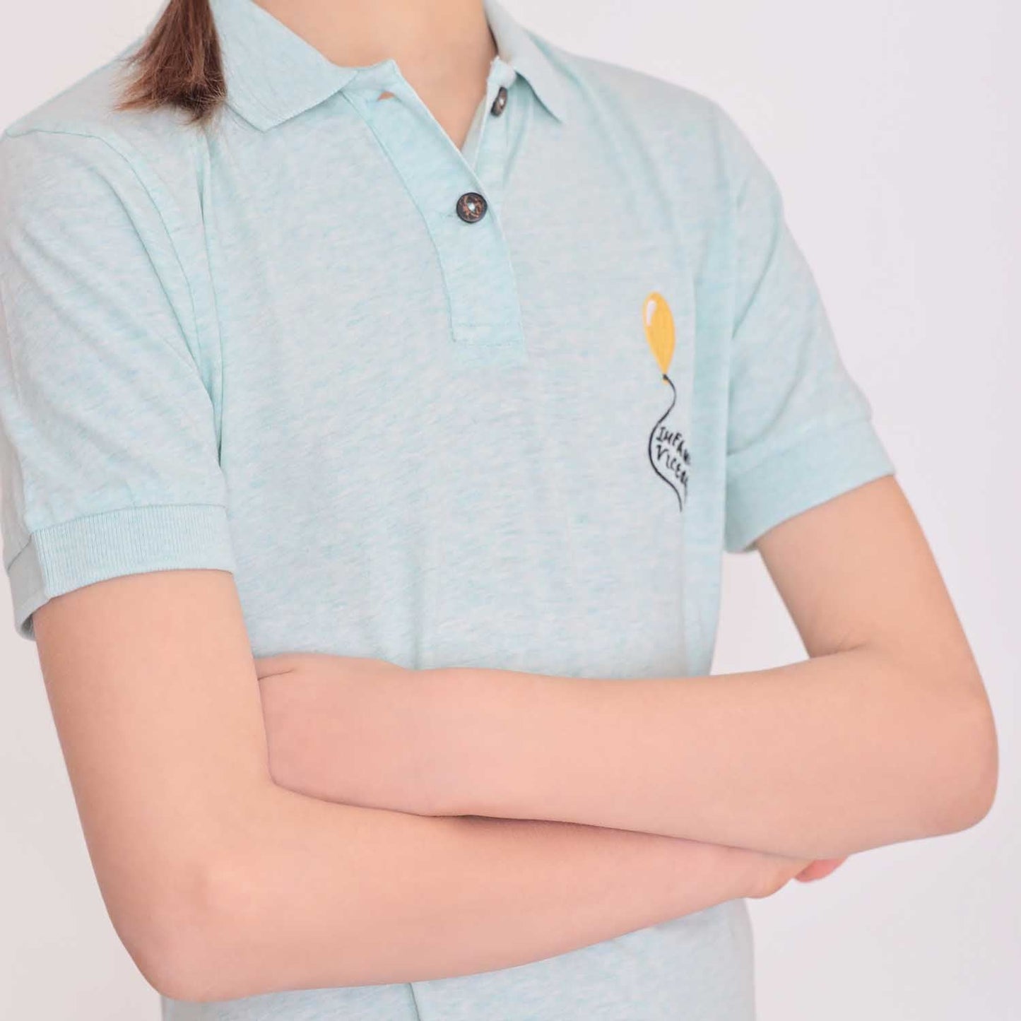 Mint Green Girls Polo Dress