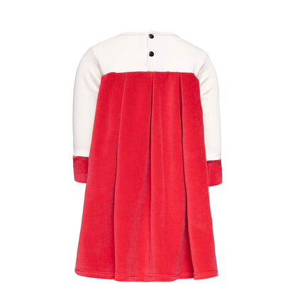 Baby Dress in White and Red