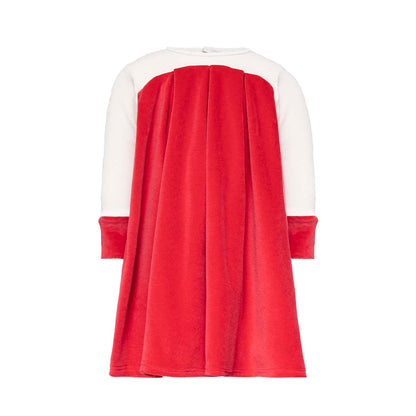 Baby Dress in White and Red