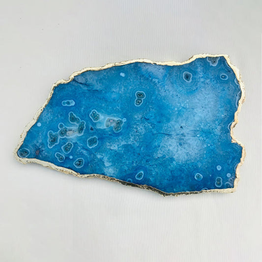 Large Blue Agate Cheese Platter/Tray/Personalised Momentos/Sign Boards-0
