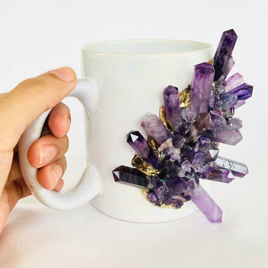 Spikes - Set of 2 White Ceramic Mugs-0