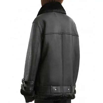 Women’s Black B3 RAF Shearling Aviator Bomber Jacket