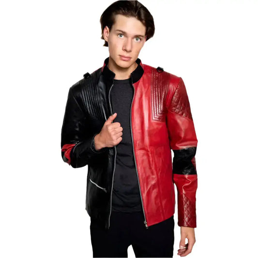 Men’s Harley “Live Fast Die Clown” Leather Halloween Jacket