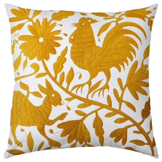 Set of 4 | Mexican Decorative Cushion Covers | Otomi Design Covers | Cotton Linen Fabric | Embroidered | With OR Without Insert-0