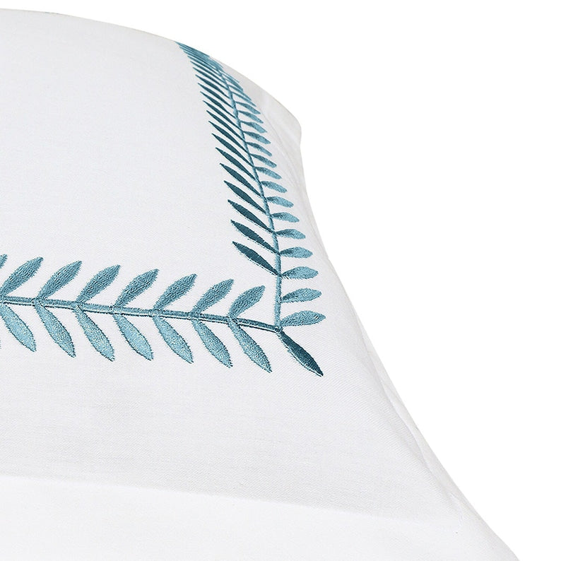 Ash Tree - Cotton Sateen Embroidered Edge Duvet Cover Sets-2