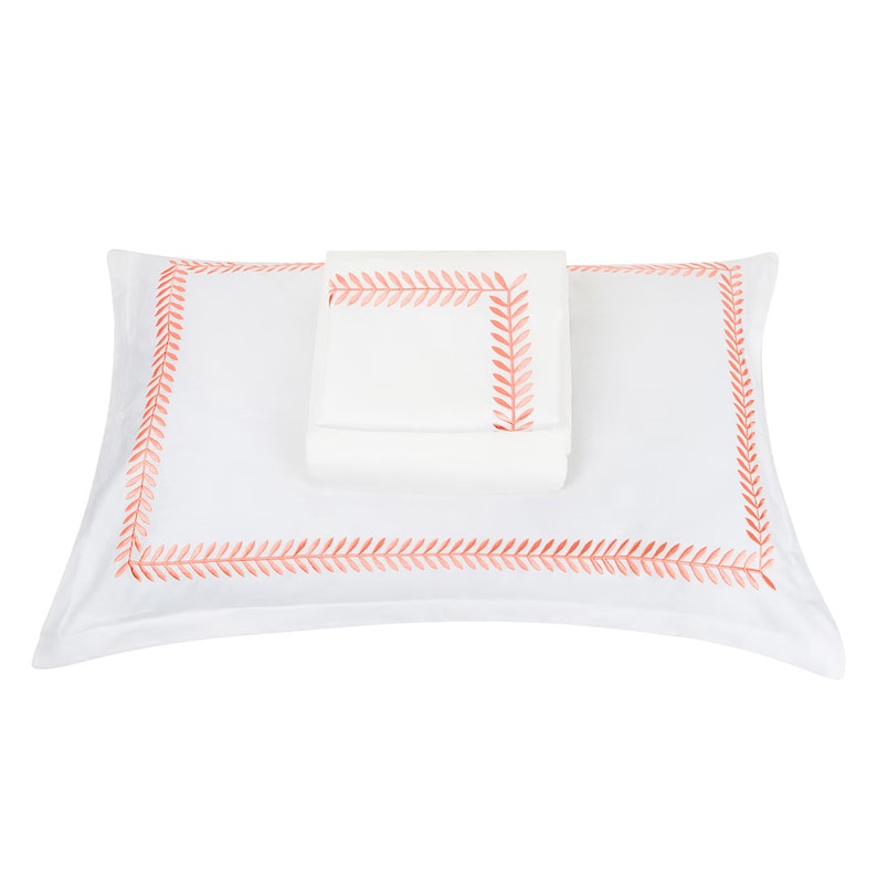 Ash Tree - Cotton Sateen Embroidered Edge Duvet Cover Sets-7