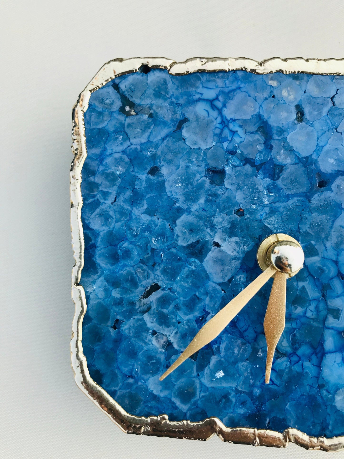 Blue Agate Desk/Wall Clock/Personalised Momento-3