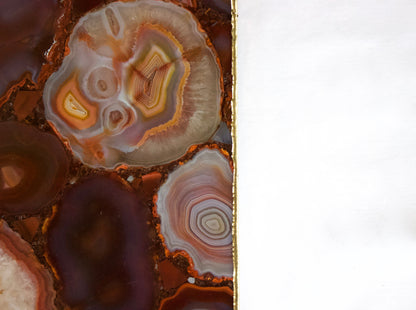 Red Agate Wall Clock | Square-3