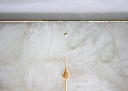 White Agate Wall Clock | Square-2